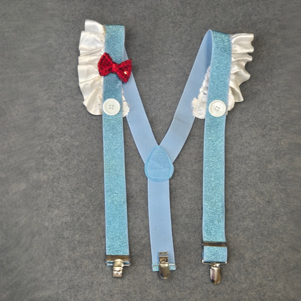 Storybook Kansas Cutie Suspenders Wizard of Oz Dorothy Costume Halloween